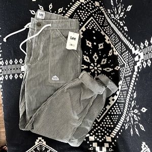 Women’s Lee Workwear Railroad striped pants. Size sm